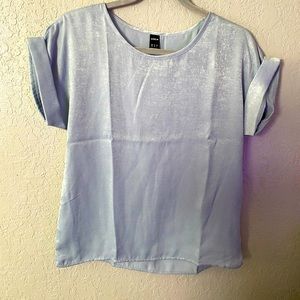 Silver Oversized Blouse Size XS
